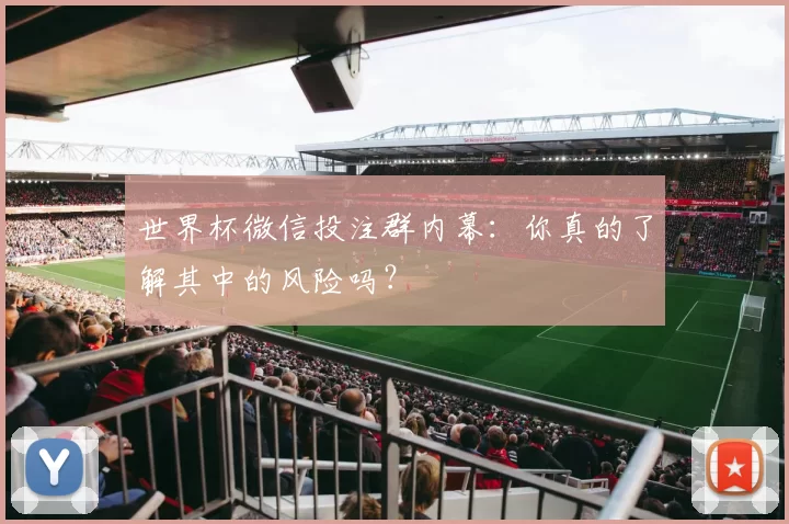 世界杯微信投注群内幕:你真的了解其中的风险吗?